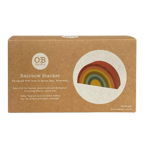 OB Designs Silicone Rainbow Stacker | Cherry