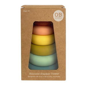 OB Designs Silicone Stacker Tower | Cherry