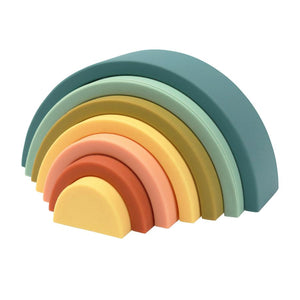 OB Designs Silicone Rainbow Stacker | Blueberry