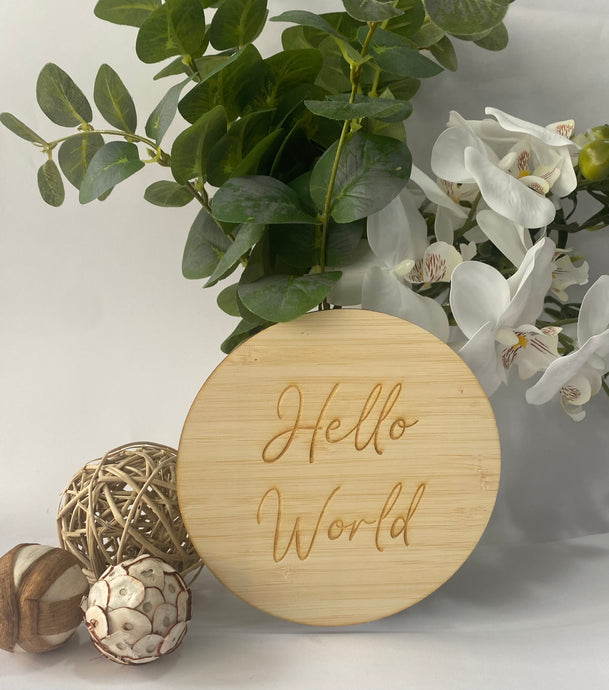 Single Announcement Disc - Hello World