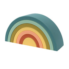 Load image into Gallery viewer, OB Designs Silicone Rainbow Stacker | Blueberry