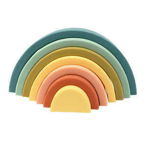 OB Designs Silicone Rainbow Stacker | Blueberry