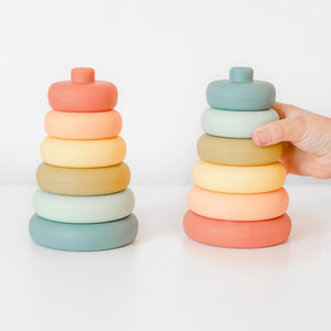 OB Designs Silicone Stacker Tower | Cherry