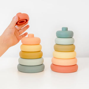 OB Designs Silicone Stacker Tower | Cherry