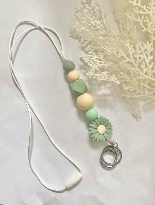 SLB'S Green Flower Lanyard