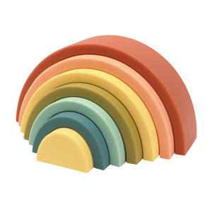 OB Designs Silicone Rainbow Stacker | Cherry
