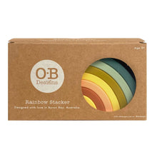 Load image into Gallery viewer, OB Designs Silicone Rainbow Stacker | Blueberry