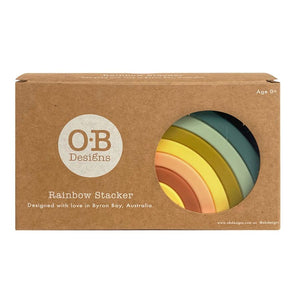 OB Designs Silicone Rainbow Stacker | Blueberry