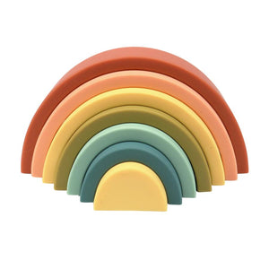 OB Designs Silicone Rainbow Stacker | Cherry