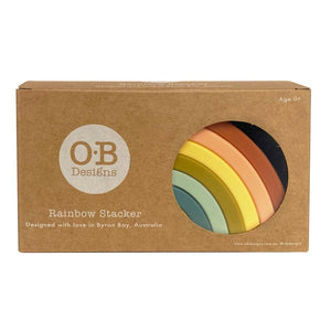 OB Designs Silicone Rainbow Stacker | Cherry