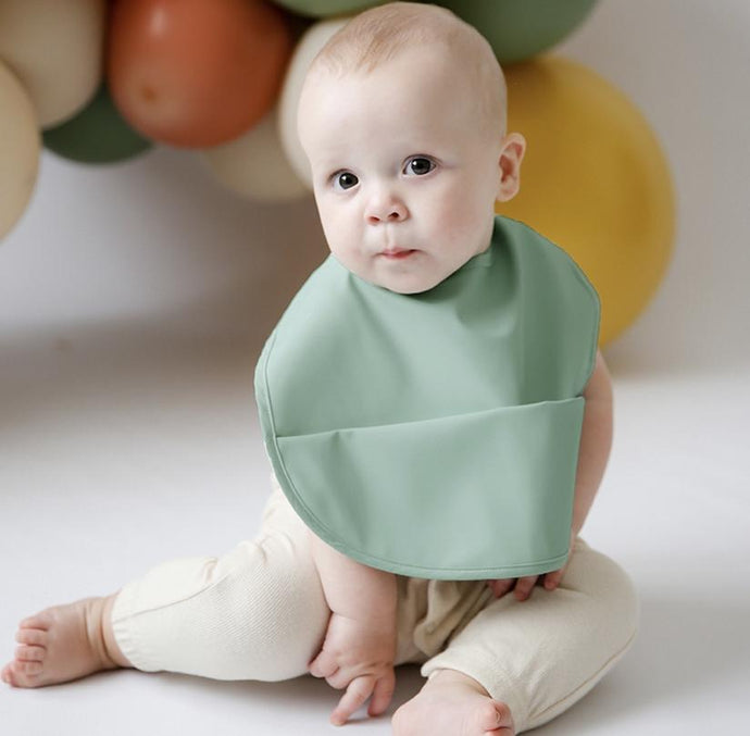 Sage Waterproof Snuggle Bib