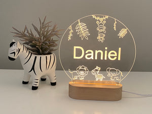 Night Lights (USB Operated) - Round Personalised