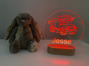 Night Lights (USB Operated) - Round Personalised