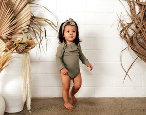Dewkist Long Sleeve Bodysuit- Organic Clothing