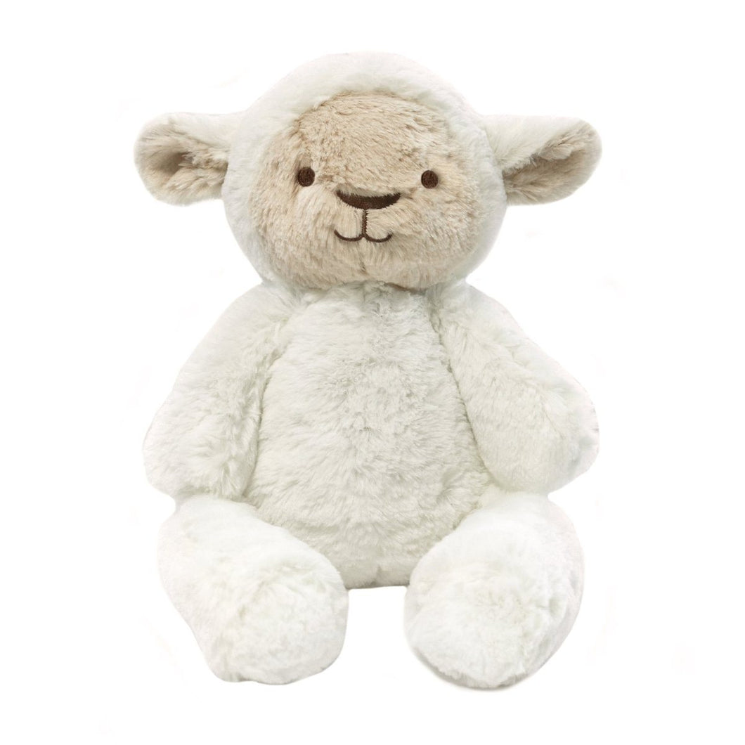 OB Designs- Stuffed Animals | Soft Plush Toys Australia | White Lamb - Lee Lamb Huggie