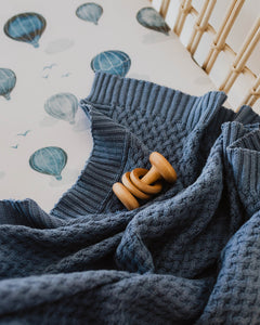 River Diamond Knit Baby Blanket