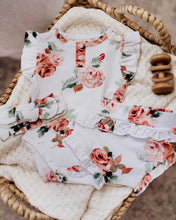 Load image into Gallery viewer, Rosebud Short Sleeve Bodysuit- Organic Baby Clothing