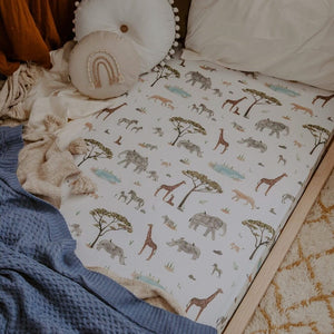 Safari- Fitted Cot Sheet