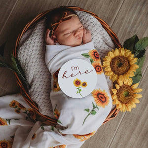 Sunflower Organic Muslin Wrap