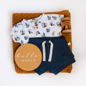 Arizona Short Sleeve Bodysuit- Organic Baby Clothing
