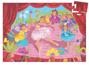Djeco- Ballerina 36pc Silhouette Puzzle
