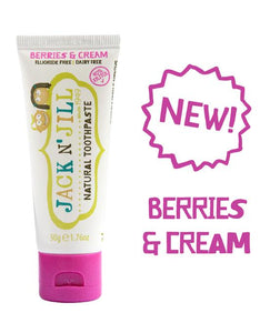 Berries & Cream Jack N Jill Natural Organic Toothpaste 50g