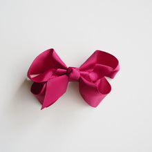 Load image into Gallery viewer, Burgundy Medium Bow Hair Clip