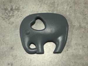Dim Grey Elephant Silicone Teether