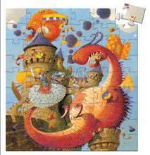Load image into Gallery viewer, Djeco- Vaillant And The Dragon 54pc Silhouette Puzzle