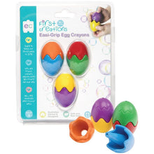 Load image into Gallery viewer, First Creations Easi-Grip Egg Shaped Crayons Assorted 3 Pack