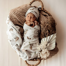 Load image into Gallery viewer, Fox Jersey Wrap &amp; Beanie Set