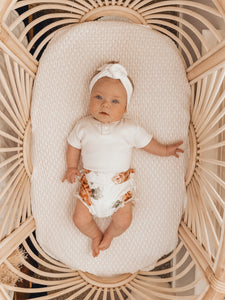 Milk Short Sleeve Bodysuit- Organic Baby Clothing