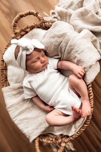 Milk Short Sleeve Bodysuit- Organic Baby Clothing