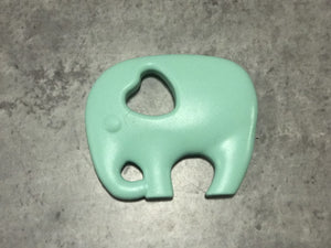Mint Green Elephant Silicone Teether