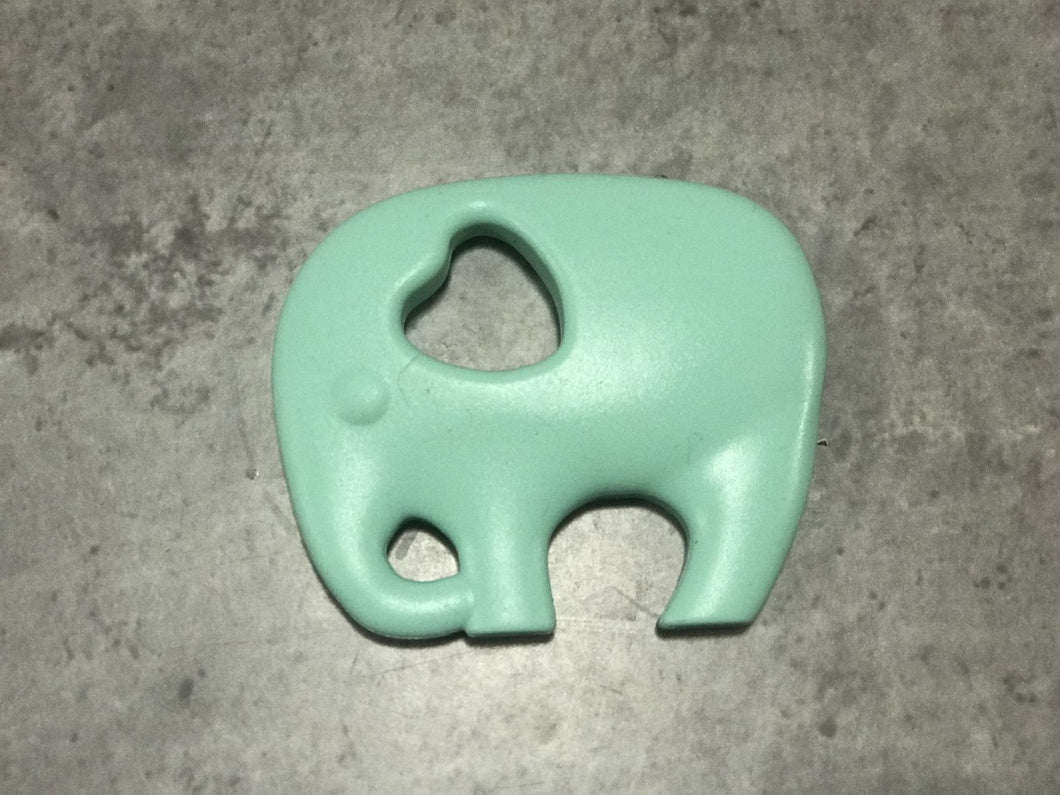 Mint Green Elephant Silicone Teether