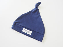 Load image into Gallery viewer, Navy Knotted Beanie