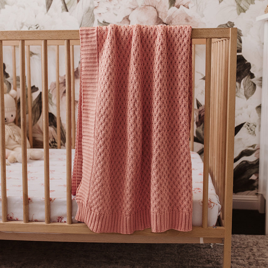 Rosa Diamond Knit Blanket