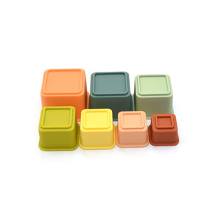 OB Designs Square Silicone Stacker Cups