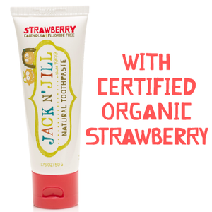 Strawberry Jack N Jill Natural Organic Toothpaste 50g