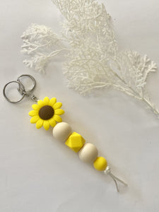 Sunflower Silicone Keychain