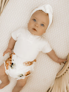 Rosebud High Waist Bloomers- Organic Baby Clothing