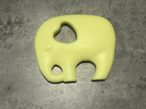 Pastel Yellow Elephant Silicone Teether