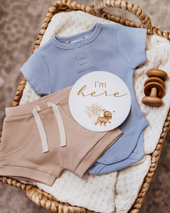 Zen Short Sleeve Bodysuit- Organic Baby Clothing